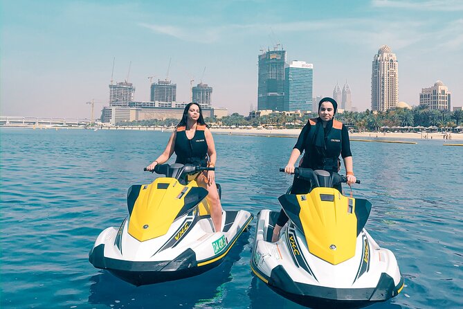 1-Hour Jet Ski Tour – Burj Al Arab, Atlantis, & Dubai Skyline - Open water and the Dubai skyline