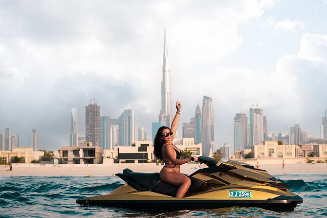 24 Karat Gold Jet Ski Adventure with Burj Khalifa View - Starting at Jumeirah 2