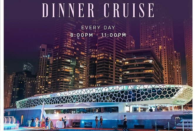 3-Hour Lotus Mega Yacht Dinner Cruise Dubai with Transfers - How the route works as a sightseeing experience