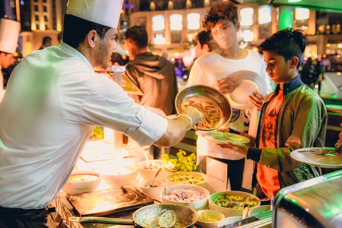 3-Hour Lotus Mega Yacht Dinner Cruise Dubai with Transfers - Palm Jumeirah from the water