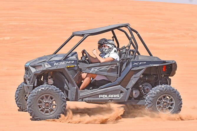 30 Minutes 1000cc Buggy Adventure with BBQ Dinner Buffet - From Dubai hotel pickup to the desert