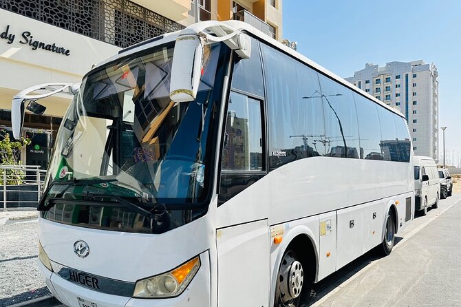 33 Seater Luxury Bus Rental Dubai - Abu Dhabi as a full-day option
