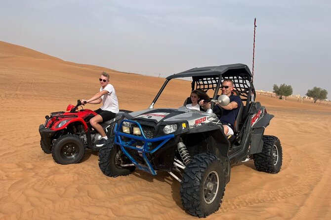 4 Hours Desert Tour with Quad Bike Camel Ride & Sandboard - A 15-minute camel ride for a quick cultural touch