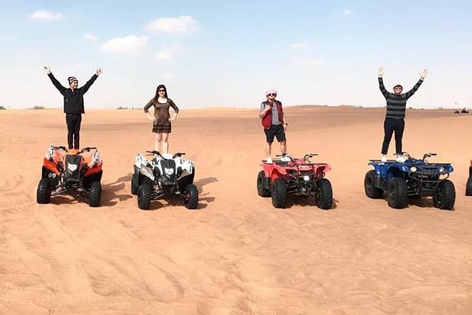 4x4 Deluxe Desert Safari Dubai with Camel Riding - Hotel pickup starts the afternoon