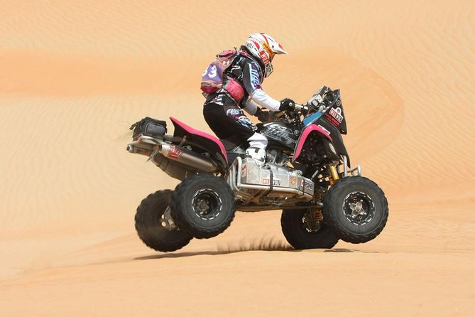 4x4 Self-Drive Quad Bike Safari with Camel Riding - An hour of sand, speed, and stops