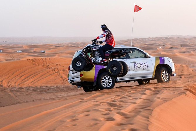 6-Hour Dubai Desert Safari with BBQ Dinner & Quad Biking - Dune bashing is the afternoon’s main thrill