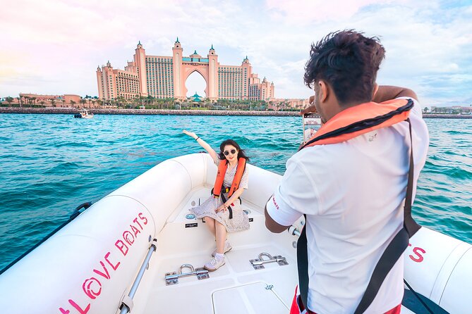 90 Mins Speedboat Tour Dubai Marina JBR Atlantis and Burj Al Arab - Passing Jumeirah Beach and the Arabian Gulf frontage