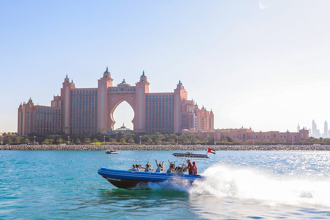 90 Minutes Speedboat Tour: Marina, Atlantis, Palm & Burj Al Arab - Burj Al Arab, Dubai’s best water-level photo stop