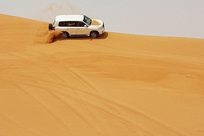Abu Dhabi Desert Safari 4x4, BBQ Dinner, Camel Ride - Camp time, local dress, and refreshments