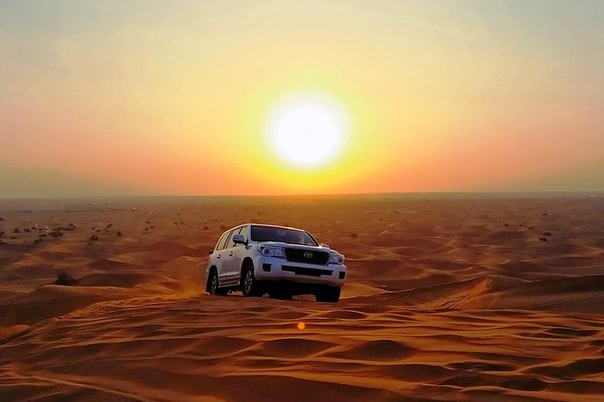 Abu Dhabi Desert Safari 4x4, BBQ Dinner, Camel Ride - Welcome drinks, dates, and a first camel ride