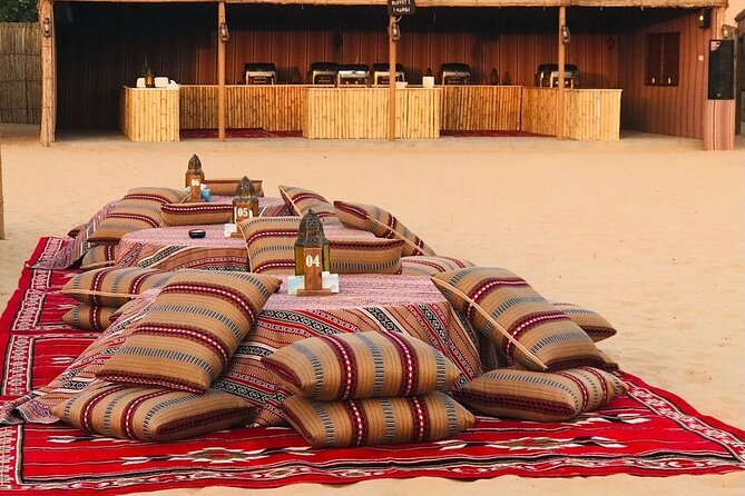 Abu Dhabi Desert safari with BBQ Dinner,Sandboarding & Camel ride - BBQ dinner beneath the night sky
