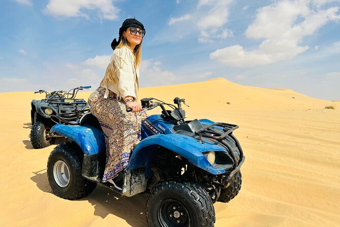 Abu Dhabi: Evening Desert Safari with Camel Ride, BBQ & Live Show - Al Khatim Desert and the first dune run