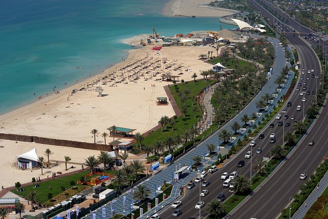 Abu Dhabi Grand Mosque, Etihad Towers & Royal Palace Visit from Dubai - Abu Dhabi Corniche and the Gulf waterfront