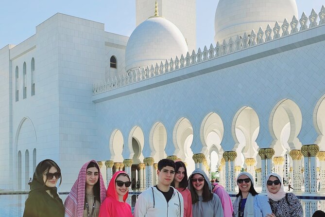 Abu Dhabi Grand Mosque Tour with Lourve Museum Tickets from Dubai - Entering Sheikh Zayed Grand Mosque