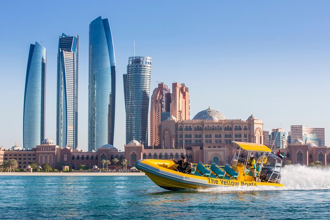 Abu Dhabi Guided Sightseeing Boat Tours - Etihad Towers from the water