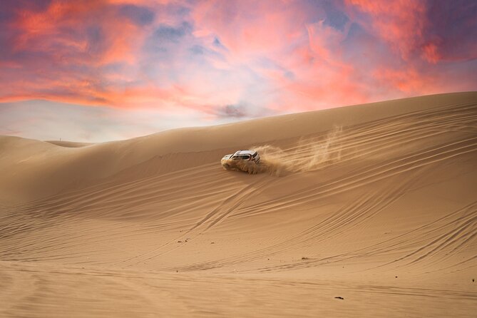 Abu Dhabi Morning Desert Safari: 4x4 Dune Bashing, Camel Ride and Sandboarding - Dune Bashing With Sudden Drops and Sideways Turns