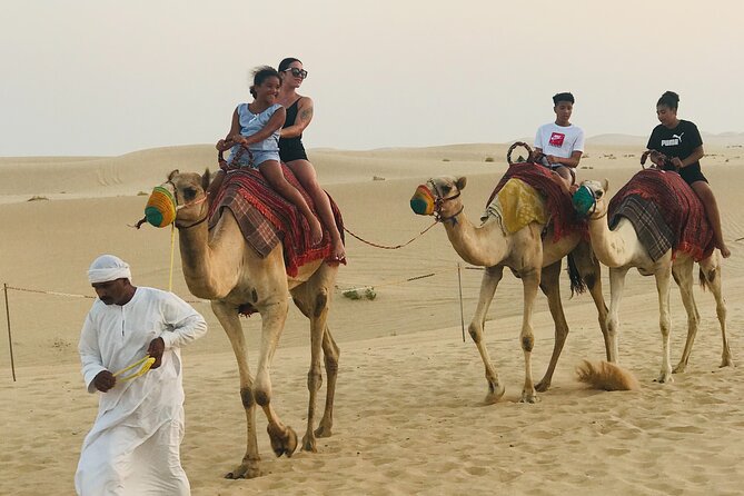 Abu Dhabi Morning Desert Safari,Dune Bashing,Sandboarding,Camel Riding&Quad Bike - Sandboarding on the Abu Dhabi dunes