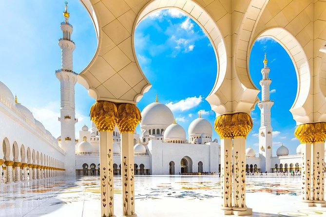 Abu Dhabi Sheikh Zayed Mosque Half-Day Guided Tour from Dubai - Inside the prayer hall and main highlights