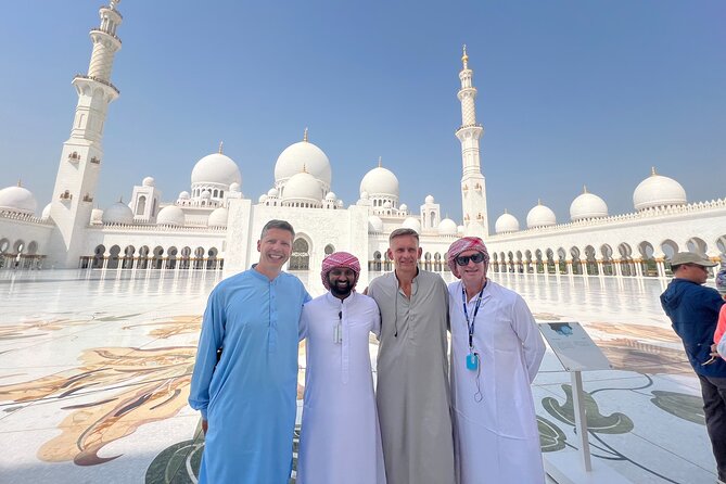 Abu Dhabi Tour Grand Mosque Heritage Village Emirates Palace - Royal Abu Dhabi from the vehicle