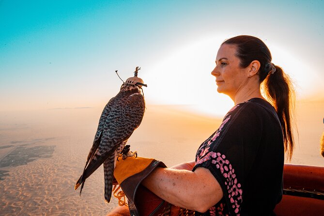 Adventure Hot Air Balloon with Buffet Breakfast & Falcon Show - Sunrise from the hot air balloon