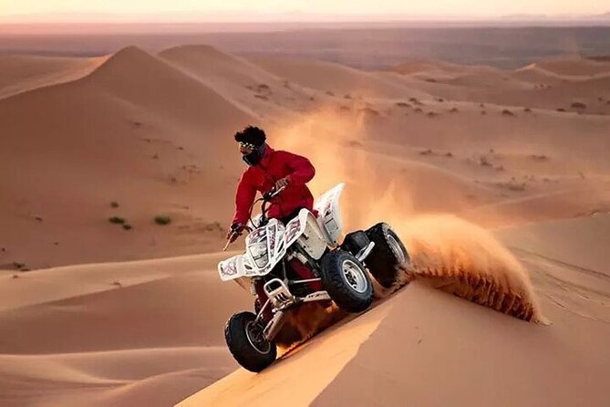 Adventurous Red Dune Desert Safari Deal with Quad Bike,Shows &BBQ - The Bedouin-style camp is busy and basic