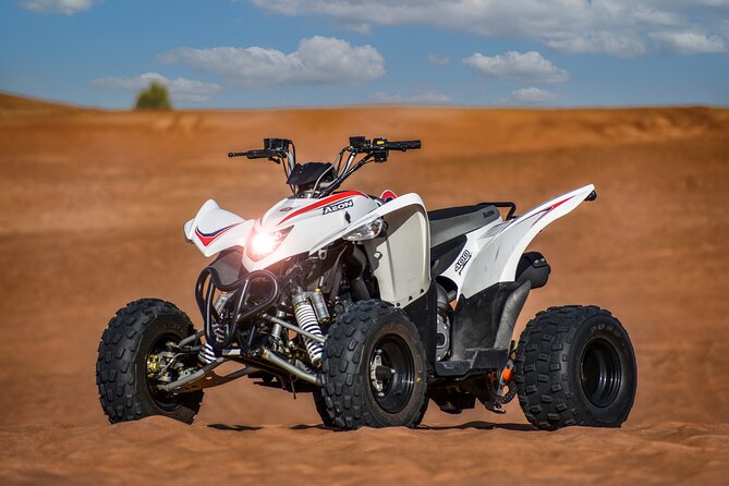 AEON 200/400CC Single seater Quad Bike self drive to open desert - What the Dubai quad bike experience includes
