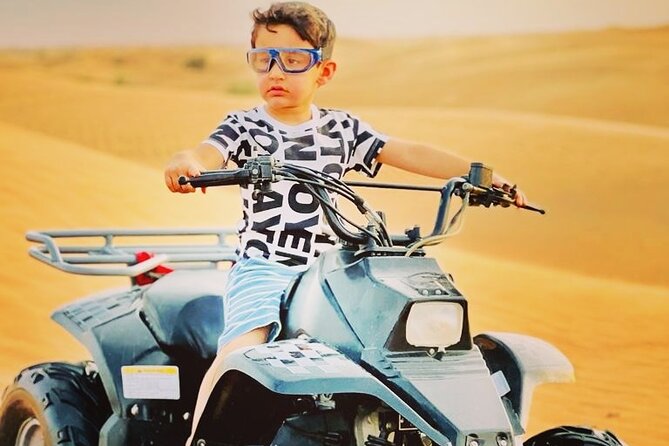 Afternoon Desert Safari with Quad Bike, Camel Ride and Sandboarding - Sunset photos at the high dune viewpoint