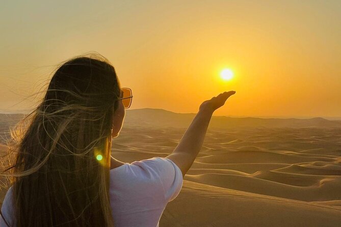 Afternoon Dune Drive Safari with SunSet Photo & Sand Boarding - Al Badayer and the long dune-bashing session