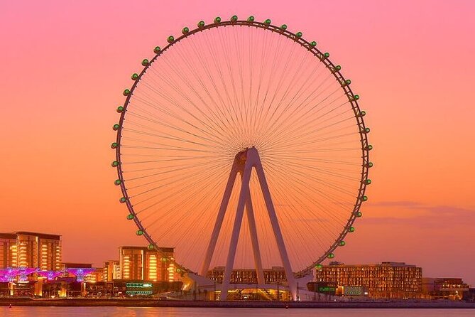 Ain Dubai Wheel Entry Tickets - The pre-boarding displays set the scene
