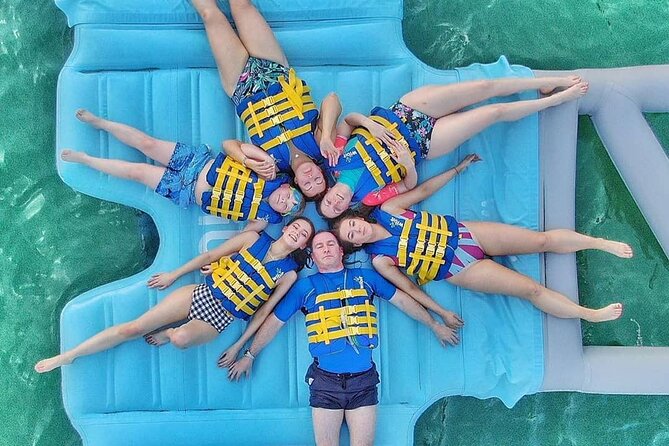 Aqua Fun Dubai Admission Ticket - Reaching the obstacles from Jumeirah Beach