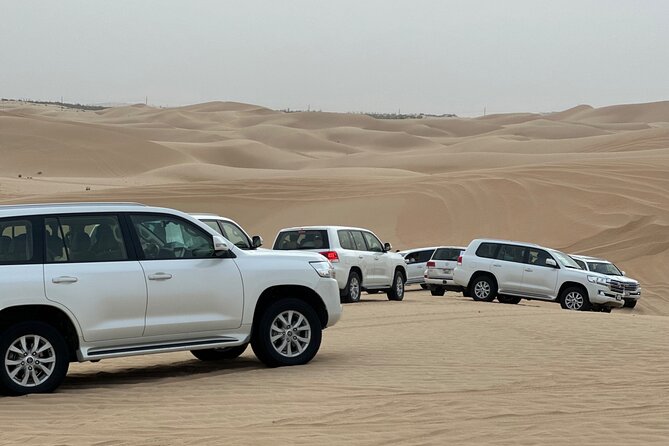Arabian Desert Safari Abu Dhabi: 6Hour Tour with BBQ & Live Shows - Al Khatim and the first desert drive