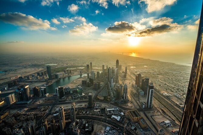 At the top Burj Khalifa Dubai Admission ticket - The high-speed elevator and the ride upward