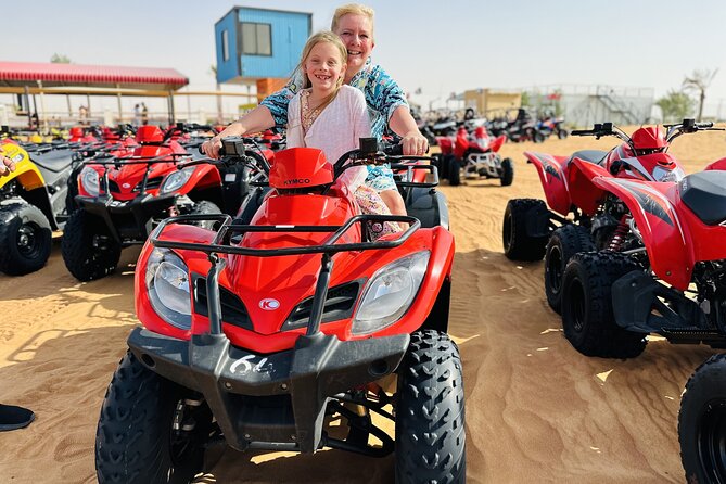 Best Dubai Desert Safari with Buffet Dinner,Sand Boarding & Shows - Quad biking: optional, and not all rides are equal