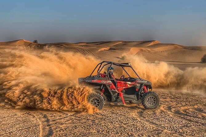 Buggy Ride Dubai & Dubai Desert Safari & Camel Ride with pickup - Lahbab dunes and the 30-minute buggy ride