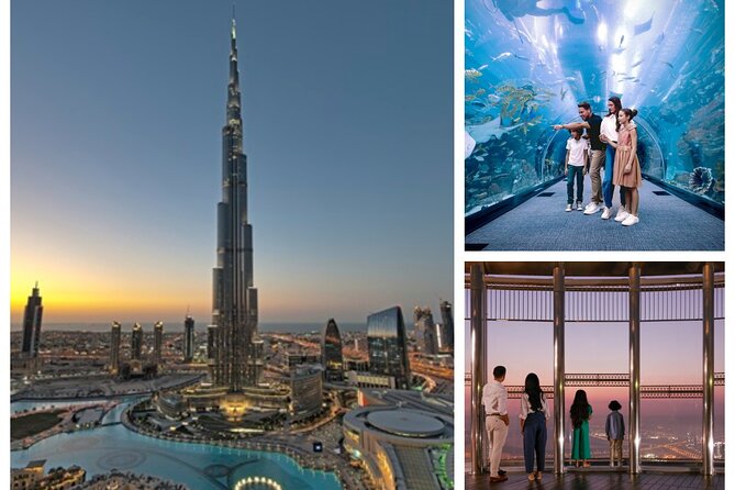 Burj Khalifa At the Top & Dubai Aquarium Combo Entrance Tickets - Two Dubai icons in one mall visit