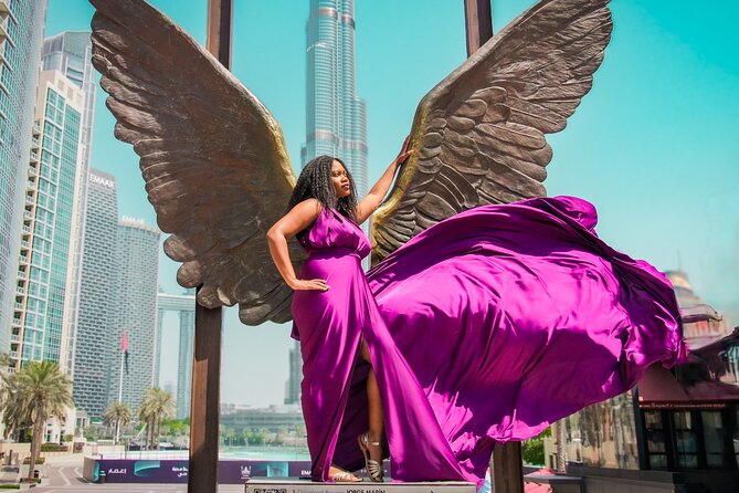 Burj Khalifa Flying Dress Instagram Videography Shoot - What you receive within 24 hours
