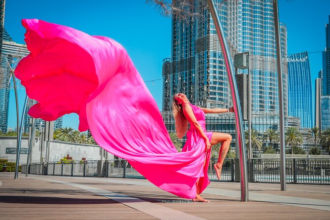 Burj Khalifa Flying Dress Instagram Videography Shoot - Is $237.27 good value for two people?