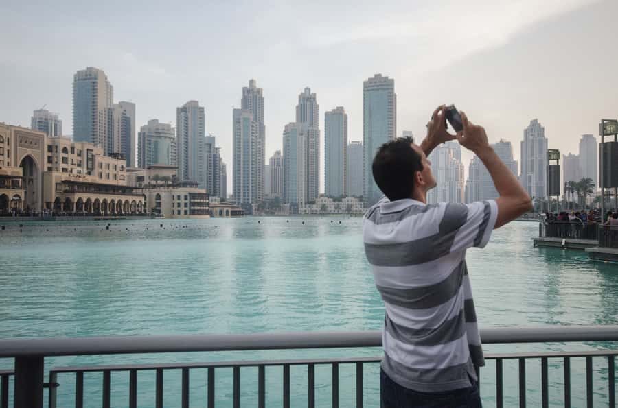 Burj Khalifa Ticket with 1-Way Transfer - The multimedia route before the elevator