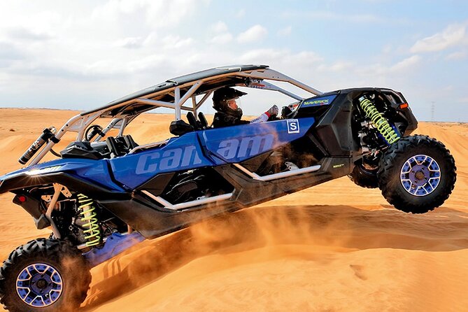 CAN AM 04 Seater Self Drive with Camel Riding and Sand Skiing - Into the Dubai desert from an 8:00 am start