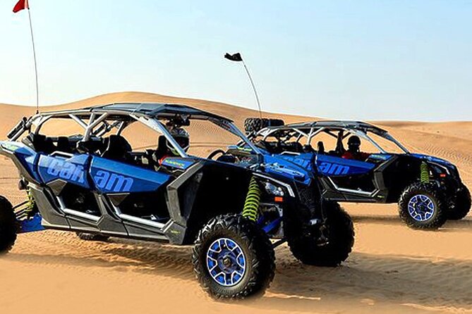 CAN AM 04 Seater Self Drive with Camel Riding and Sand Skiing - The main stop: Dubai Buggy Riders