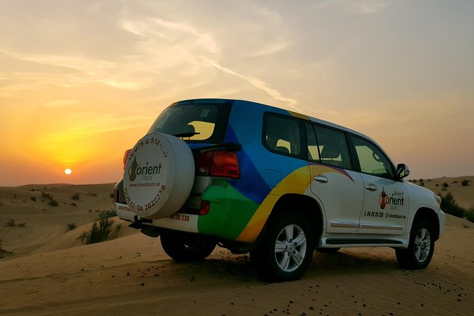 Classic Dubai Desert Safari with BBQ Dinner and Camp activities - Leaving Dubai in a shared 4x4
