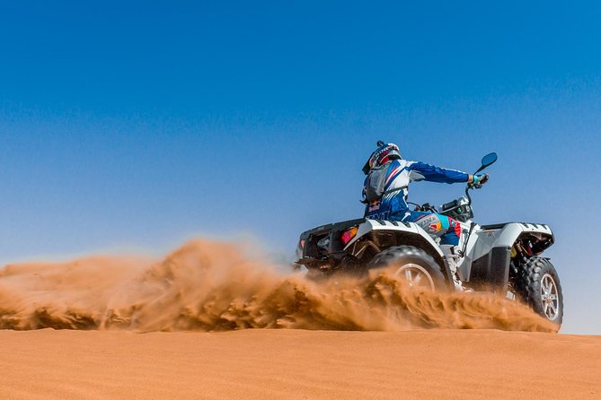 Classic Dubai Desert Safari with BBQ Dinner and Camp activities - Sunset at the desert camp