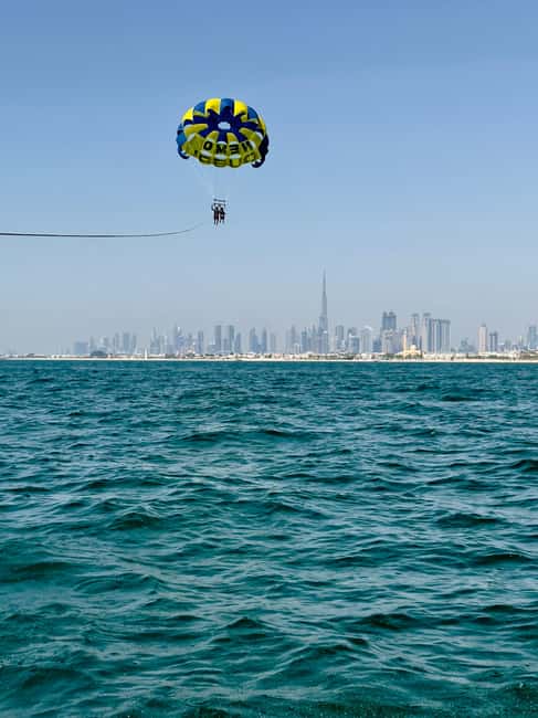 Combo: 30-Min Jet Ski to Burj Al Arab & Solo Parasailing - A Two-Part Water Adventure Near the Burj Al Arab