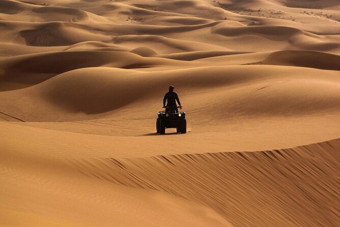 Combo:Private Desert Safari + dinner & ATV Self-drive/Quad Bike - Fire, Tanoura, and belly dancing after dark