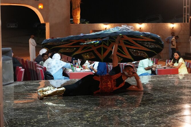 Deluxe Premium Dubai Desert Safari with Camel Ride, and Live Show - Pickup and the road toward Lahbab