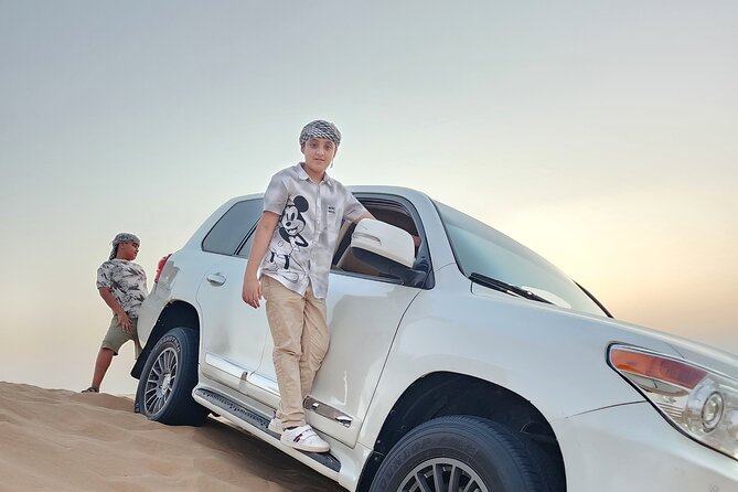 Desert Safari BBQ Dinner, Live Shows, ATV Bikes, Sandboarding - Camel rides and camp customs keep the pace varied