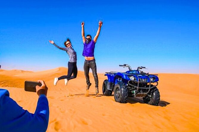Desert Safari Dubai 30 Mins Quad Bike, Sand Board, Camel Ride BBQ - Camel riding and sandboarding: manage expectations