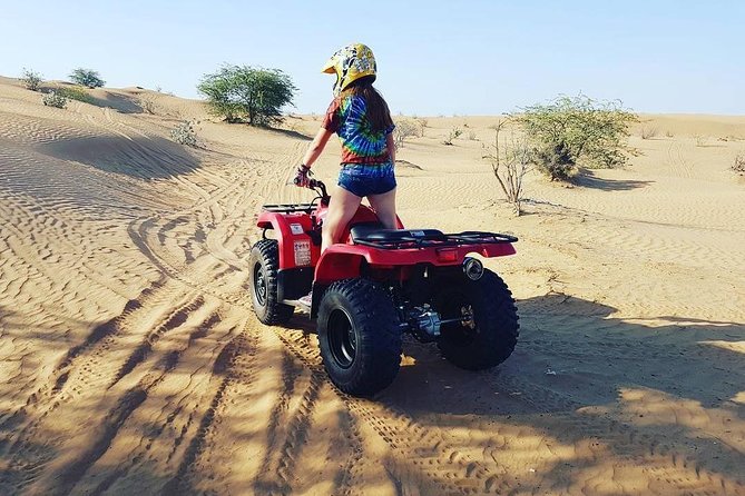 Desert Safari Dubai (PREMIUM VIP) - Quad biking is fun, but the setting may feel basic