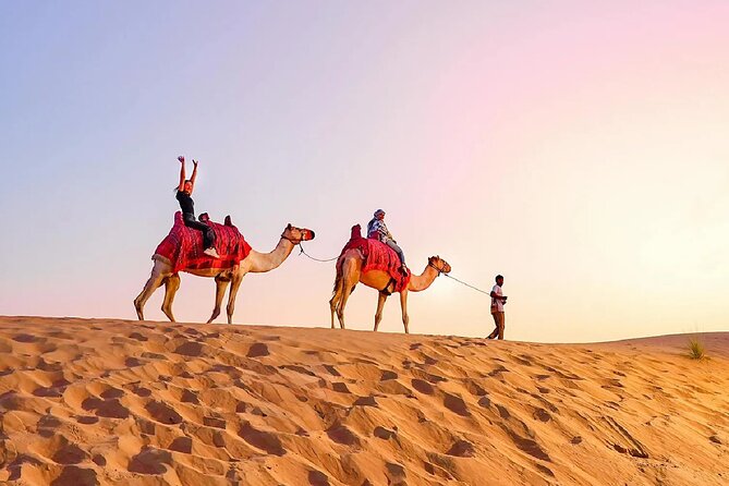 Desert Safari Dubai Sand Bashing, Camel Ride, Shows, Live BBQ - BBQ buffet under the stars