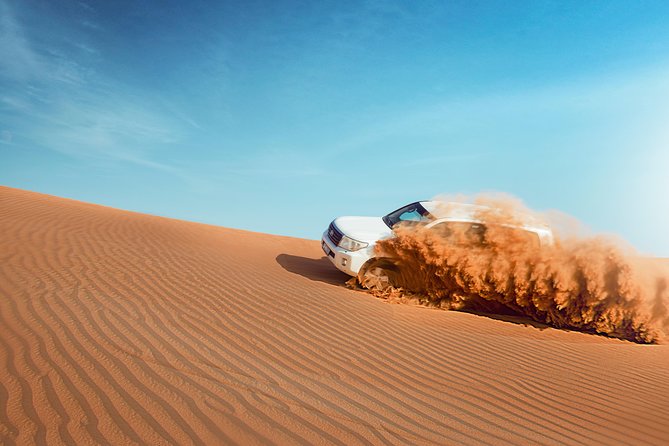 Desert Safari Dubai with Dune Bashing, Sandboarding, Camel Ride, 5 Shows, Dinner - The 25 to 30 minutes of dune bashing